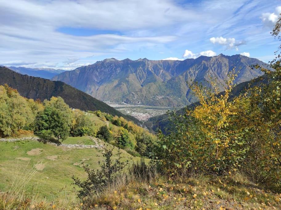 Casa Del Cios Calda E Intima Casetta Immersa Nel Verde Delle Montagne Alpe Basciumo Exterior photo
